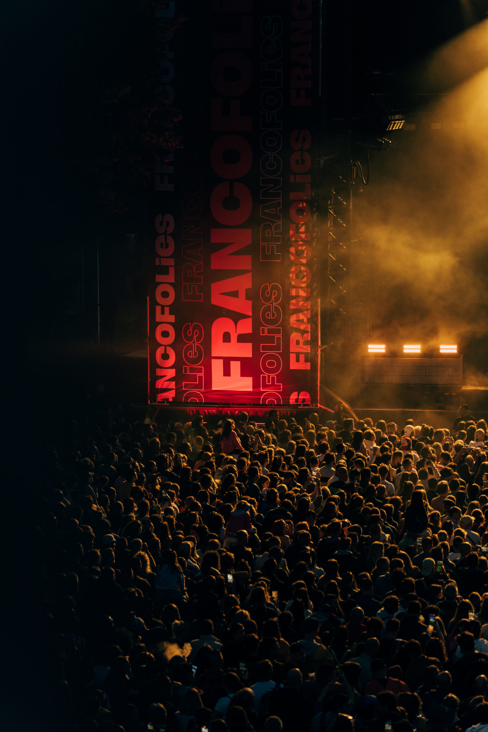 Vue du festival Francofolies Esch Alzette au Parc du Gaalgebierg